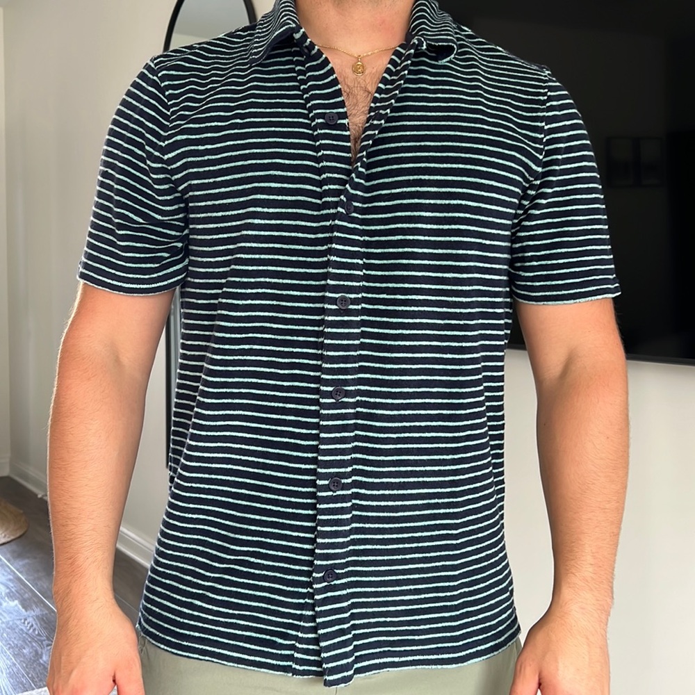 The Normal Brand terry towel button down